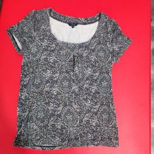 Reitmans grey short sleeve top women's size M